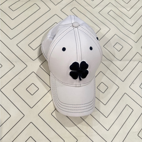 Black Clove Live Lucky White and Black Fitted Hat - Picture 2 of 12